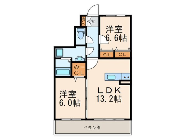 ヴェルデ青山の物件間取画像